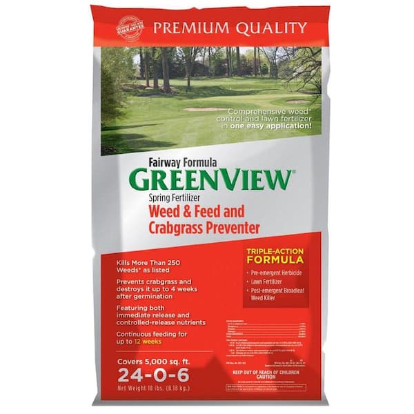 GreenView 18 lbs. Fairway Formula Spring Fertilizer Weed and Feed and Crabgrass Preventer