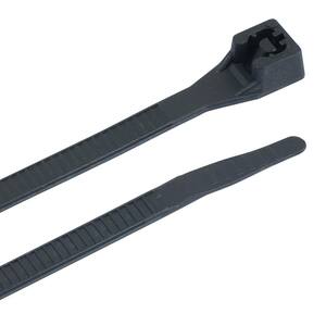 8 in. Black Cable Tie (15-Pack)