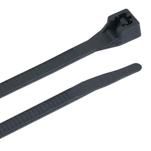 4 in. Black Cable Tie Black (100-Pack)