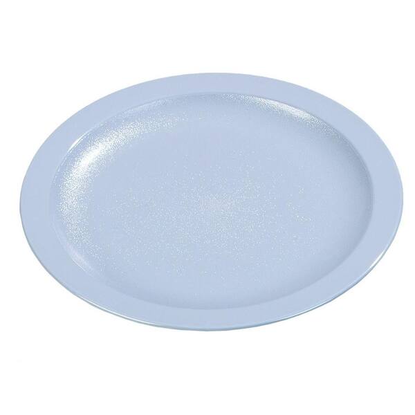 Carlisle 9.0 in. Diameter Polycarbonate Narrow Rim Commercial Dinnerware Plate in Slate Blue (Case of 48)