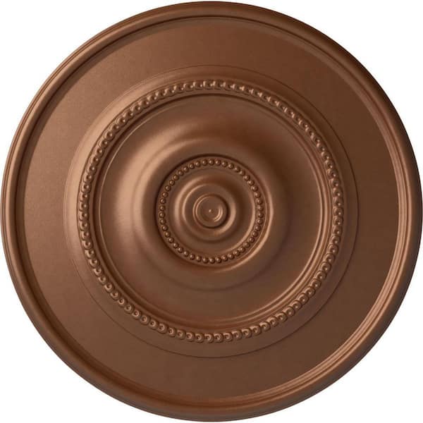 Ekena Millwork 1-1/8 in. x 24-3/8 in. x 24-3/8 in. Polyurethane Traditional Reece Ceiling Medallion Moulding