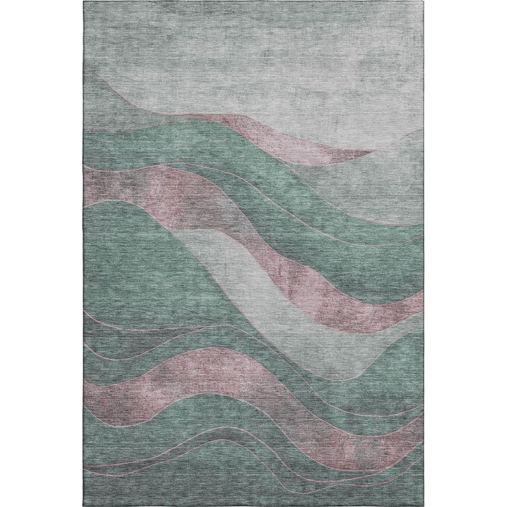 Mayfield Premium Machine Washable Abstract AMF1892 Sage 3 ft. x 4 ft. Area Rug price history on PriceWatchPro