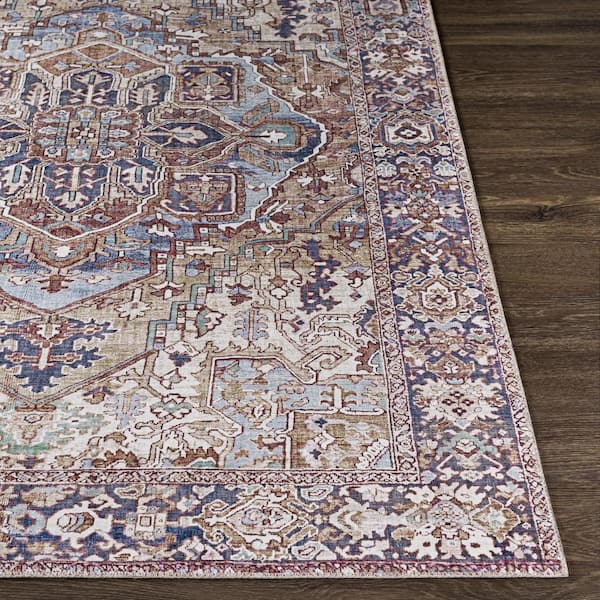 Rhene Brown Doormat 2 ft. x 4 ft. Indoor Area Rug