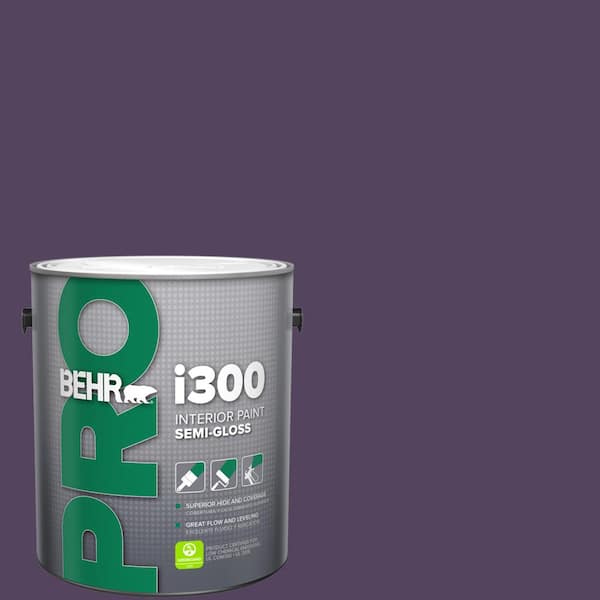 1 gal. #S-H-670 Plum Semi-Gloss Interior Paint