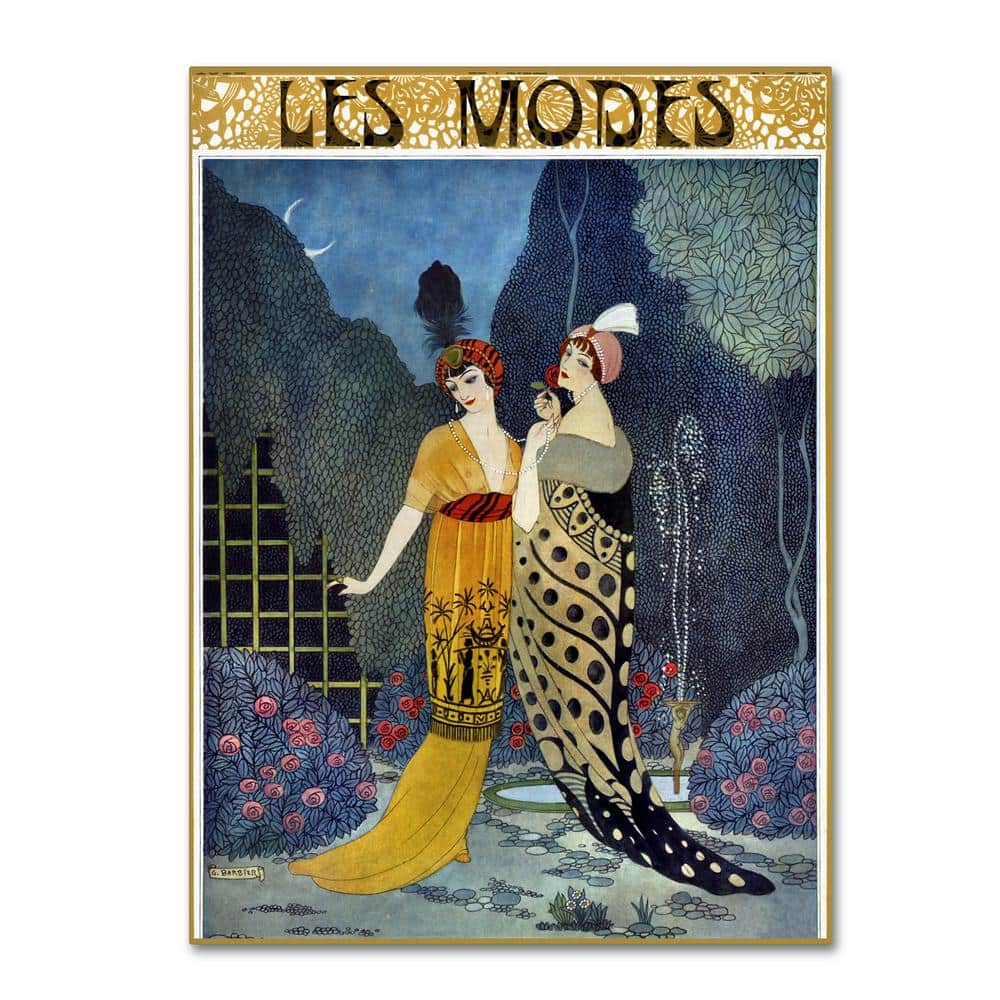 Trademark Fine Art Hidden Frame People Art Art Deco Fashion Ladies by  Vintage Apple Collection 24 in. x 32 in. ALI18227-C2432G - The Home Depot