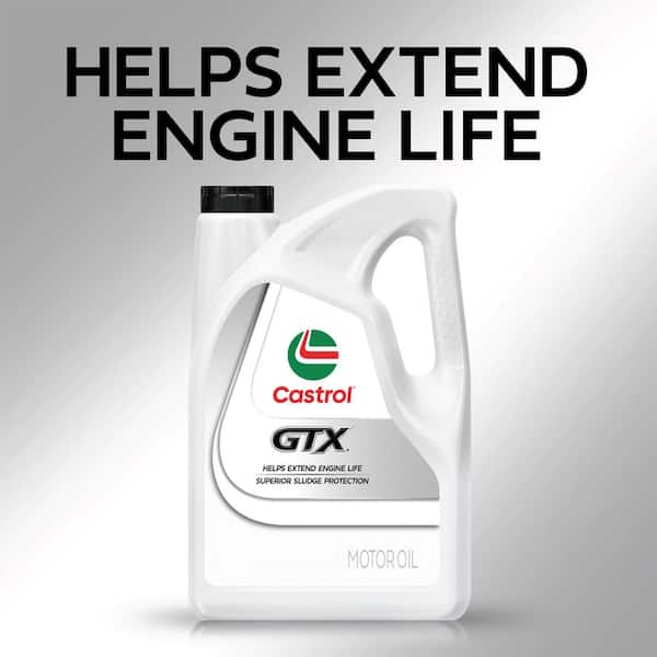 CASTROL GTX 5W-30 Synthetic Blend Motor Oil, 1 qt. 15A66C - The