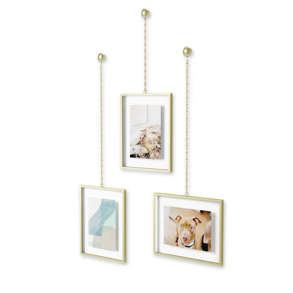 3-piece wall Frame Set and wall decoration Details about   Umbra fotochain Picture Frame show original title 