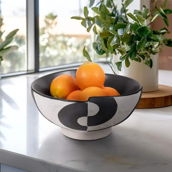 Visol Products Ciotola Per Frutta Moderna In Acciaio Inox Spazzolato, Design Geometrico Pieghevole, 22.9x39.4 Cm - 3