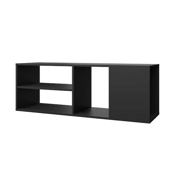 Manhattan Comfort Minetta 46" Black Floating Entertainment Center