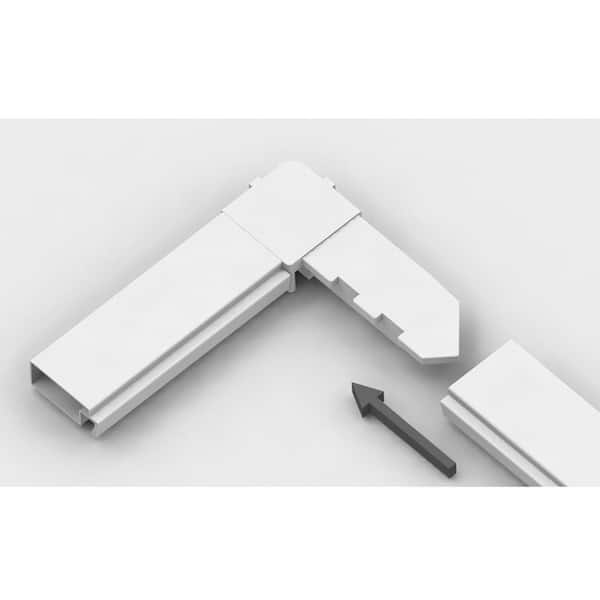 5/16 in. White Plastic Screen Frame Corners (4-Pack)