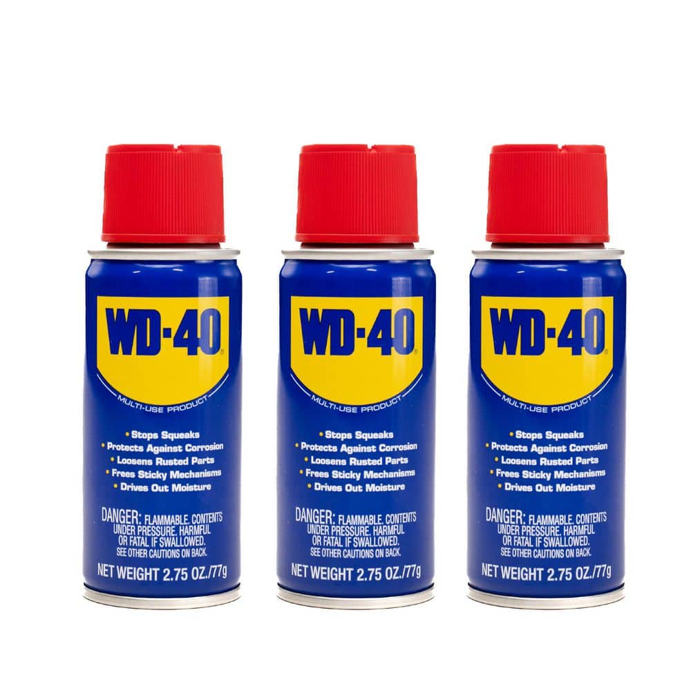 WD-40 3 oz. Multi-Use Product, Multi-Purpose Lubricant Spray, Handy Can 3 Pack