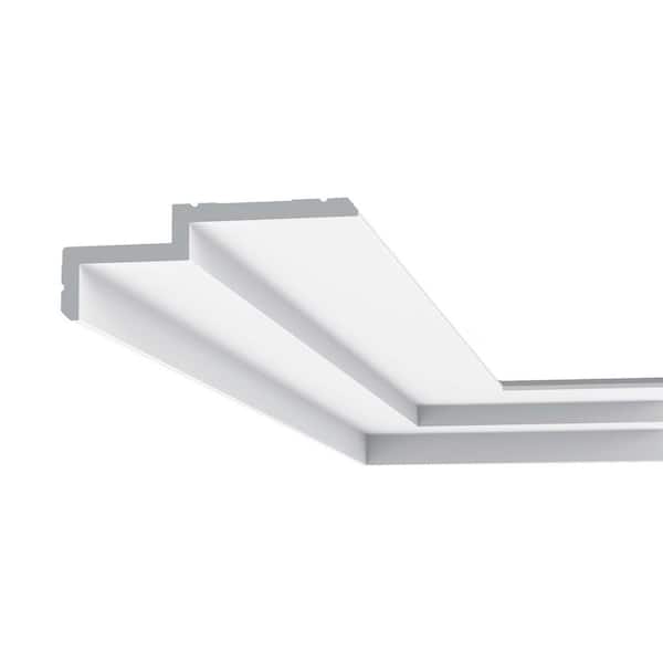 ORAC DECOR 6-1/4 in. x 2-3/8 in. x 78-3/4 in. Primed White Plain Polyurethane Crown Moulding