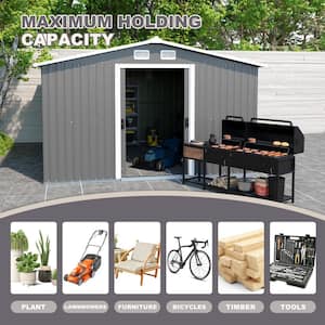 Hot Seller 10 ft. x 12 ft. Metal Shed Outdoor Storage, with Lockable for Backyard Patio, Lawn and Garden (120 sq. ft.)