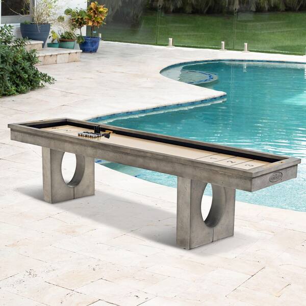 SHUFFLE(シャッフル) 2BA Barrington 11 ft. Aurora Outdoor Shuffleboard Table with All