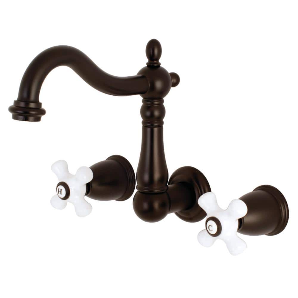 Heritage 2-Handle Wall Mount Bathroom Faucet in Oil Rubbed Bronze price history on PriceWatchPro