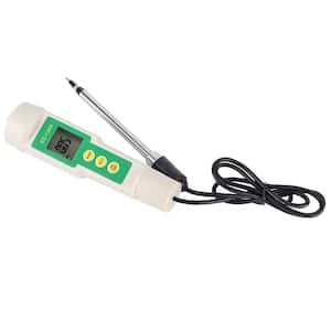 Digital Soil Meter Portable Soil Tester Salinity Meter for Agricultural Horticultural Planting Portable Soil, White