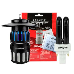 UV 1/2-Acre Black Insect and Mosquito Trap with Atrakta and Replacement Bulb