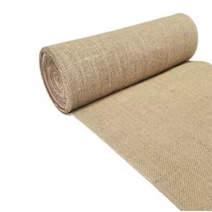 5 ft. x 150 ft. 5.3 oz. Natural Burlap Fabric Roll for Weed Barrier, Tree Wrap Burlap, Rustic Party Decor