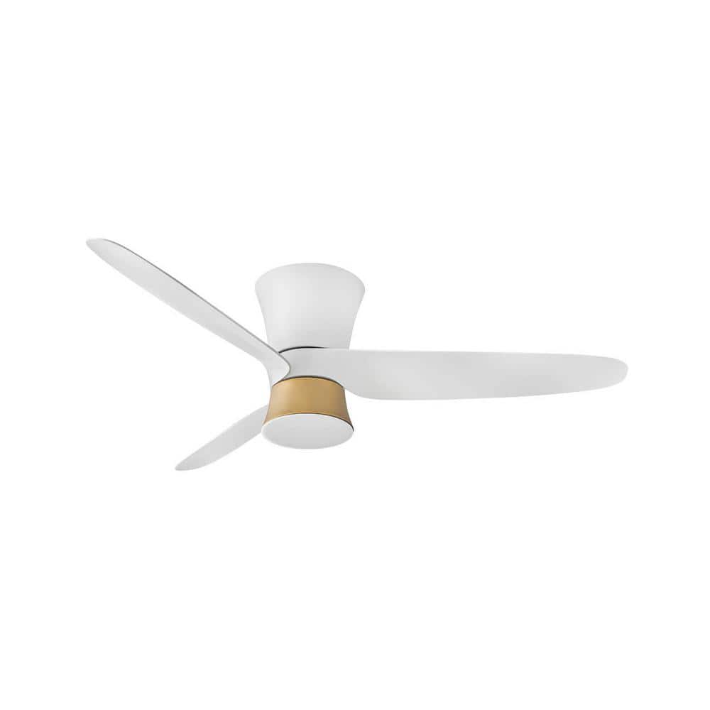 HINKLEY Neo 52.0 in. Indoor/Outdoor Integrated LED Matte White Ceiling Fan  with Remote Control 905452FMW-LDD - The Home Depot