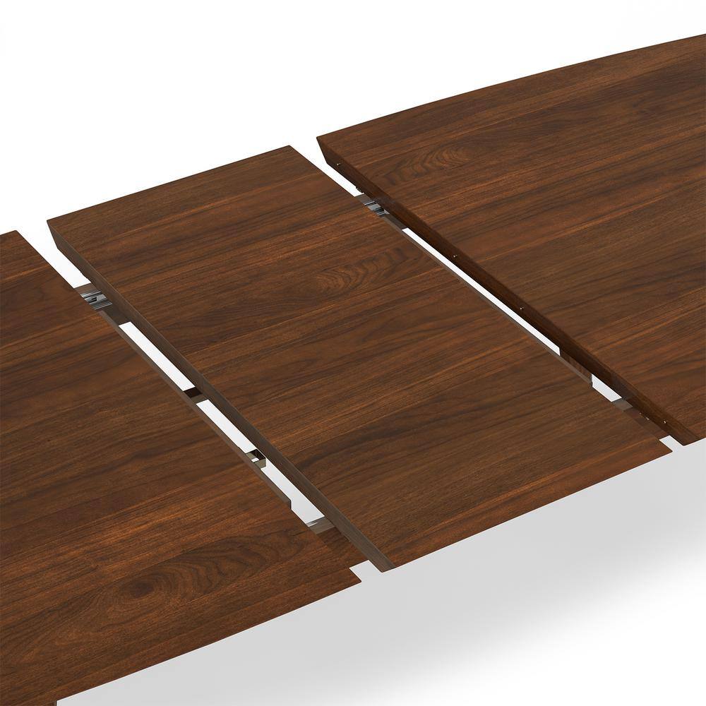 Walnut Mid-Century Modern Extendable Dining Table for Eight