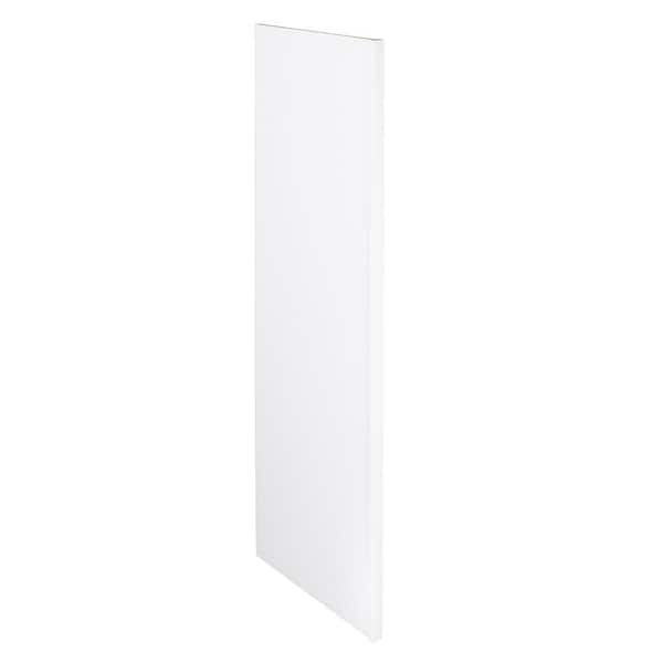 Washington Vesper White Plywood Shaker Assembled Kitchen Cabinet Refrigerator End Panel 24 in. W x 1.5 in. D x 90 in. H