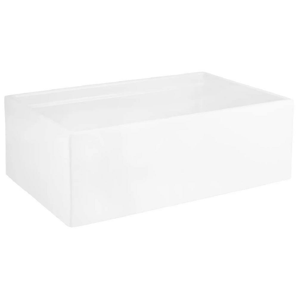 Brumfield 30'' White Fireclay Farmhouse Kitchen Sink