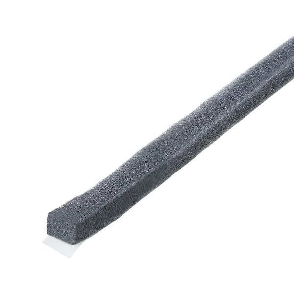 0.5 in. x 17 ft. Gray Economy Foam Window Seal for Large Gaps Weatherstrip Roll