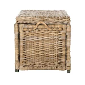 Jacob 30 in. Natural Wicker Storage Trunk
