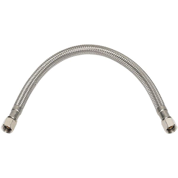 Ice Maker Hose 15 FT, Stainless Steel Braided Refrigerator Ice Maker  Connector Water Supply Line with 1/4 Comp by 1/4 Comp Connection