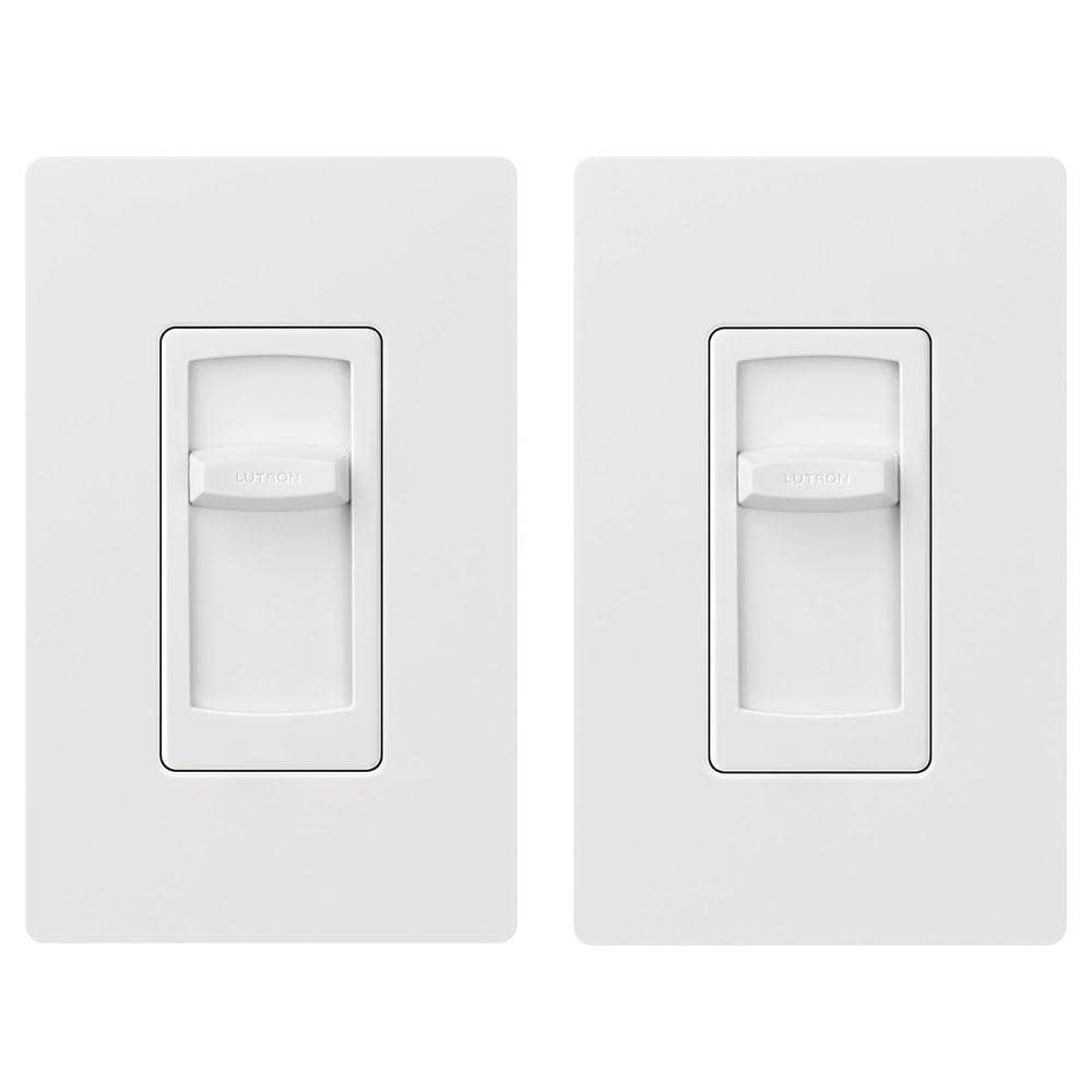 Lutron Skylark Contour LED+ Dimmer Switch w/Wallplate for LED Bulbs ...