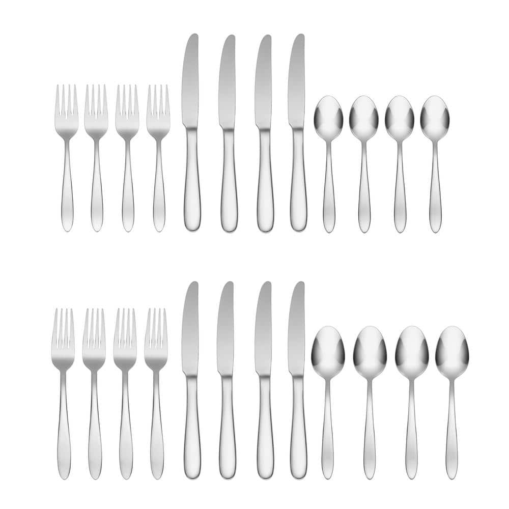 Mooncrest 20-Piece Stainless Steel Flatware Set, Service for 4