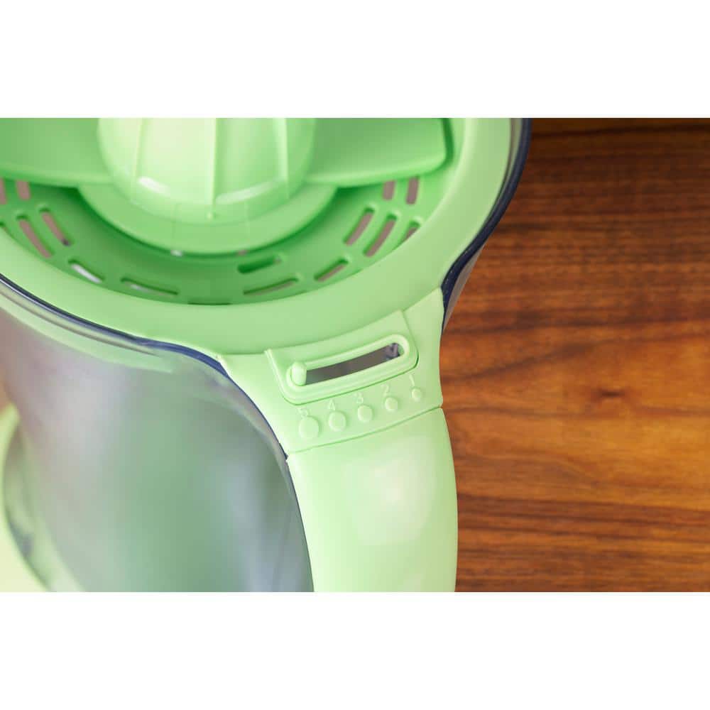 Green Electric Citrus Juicer with Pitcher and Glasses Set
