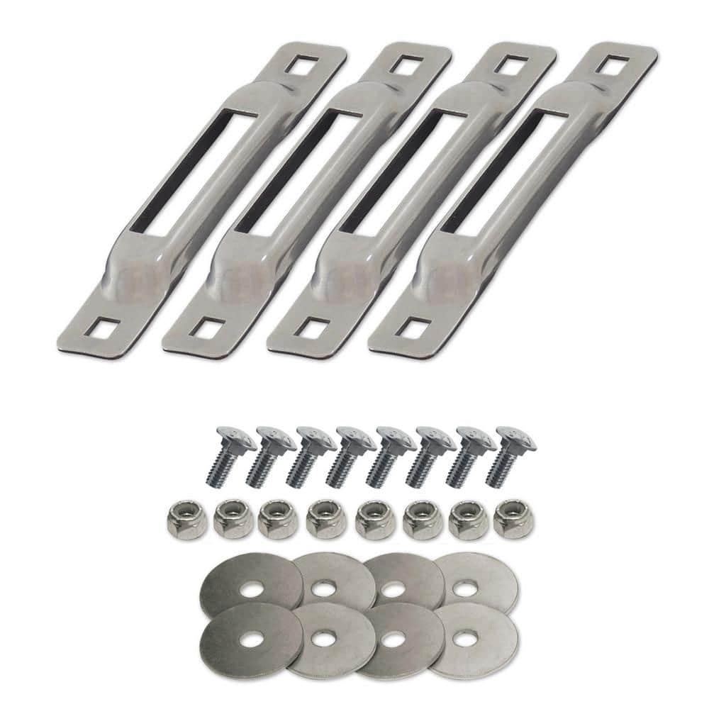 Stainless Steel E-Track Single Strap Anchor with Carriage Bolts (4-Pack) price history on PriceWatchPro