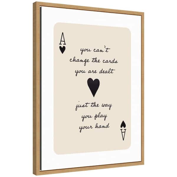 Sylvie Ace of Heart Cards by the Creative Bunch Studio Retro Framed Art Print 24 in. x 18 in.