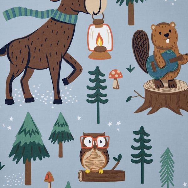 Company Kids Animal Campers Organic Cotton Percale Comforter