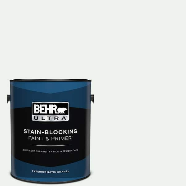 BEHR ULTRA 1 gal. #ECC-65-2 Mineral Spring Satin Enamel Exterior Paint & Primer