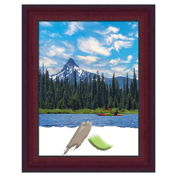 Amanti Art 18 in. x 24 in. Canterbury Cherry Wood Picture Frame Opening Size