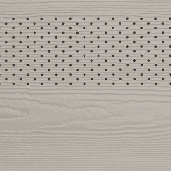 James Hardie Magnolia Home Hardie Soffit HZ10 16 in. x 144 in. Stone Beach Fiber Cement Vented Cedarmill Soffit (156-Pack)