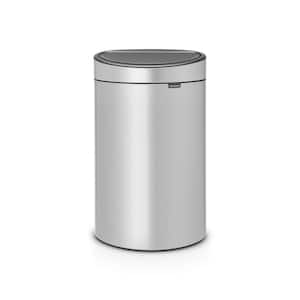 10.6 Gal. (40L) Metallic Gray Touch Top Trash Can