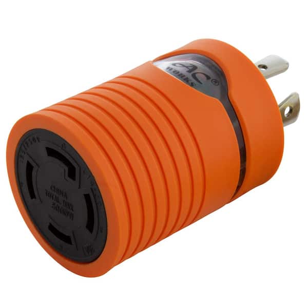 Locking Adapter 20 Amp 4-Prong L14-20P Locking Plug To L14-30R 30 Amp 4-Prong Locking Female Connector