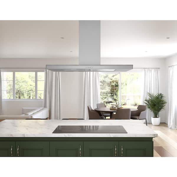 Zephyr Luce 42 in. 600 CFM Convertible Island Mount Range Hood