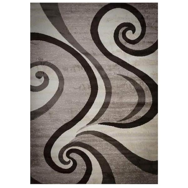 MSRUGS Berinda Brown/Beige 2 ft. x 3 ft. Polypropylene Area Rug
