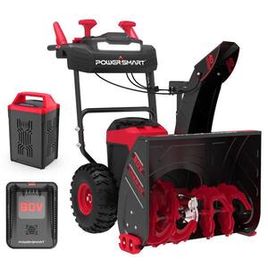 24 in. Cordless 80-Volt Electric Cordless 2-Stage Snow Blower with 6.0 Ah Battery and Charger Included