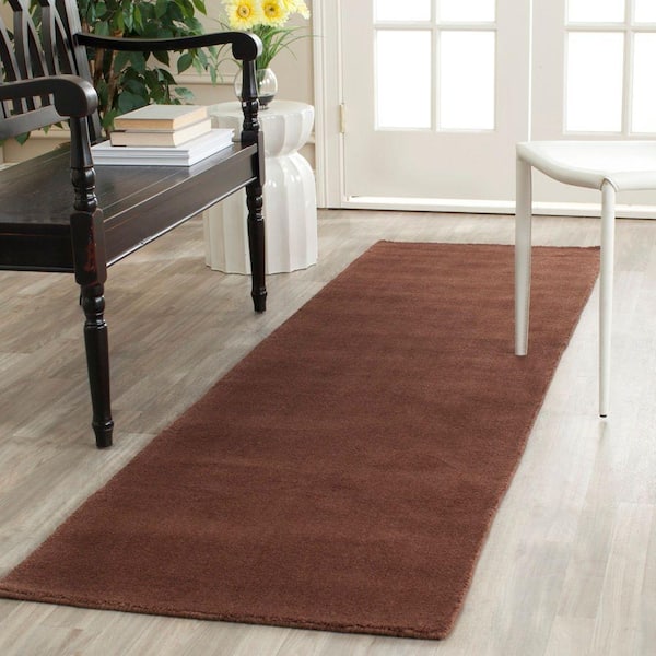 Himalaya Brown 2 ft. x 8 ft. Gradient Solid Runner Rug