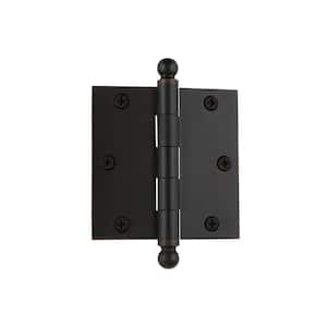 3.5 in. Ball Tip Residential Hinge with Square Corners in Timeless Bronze