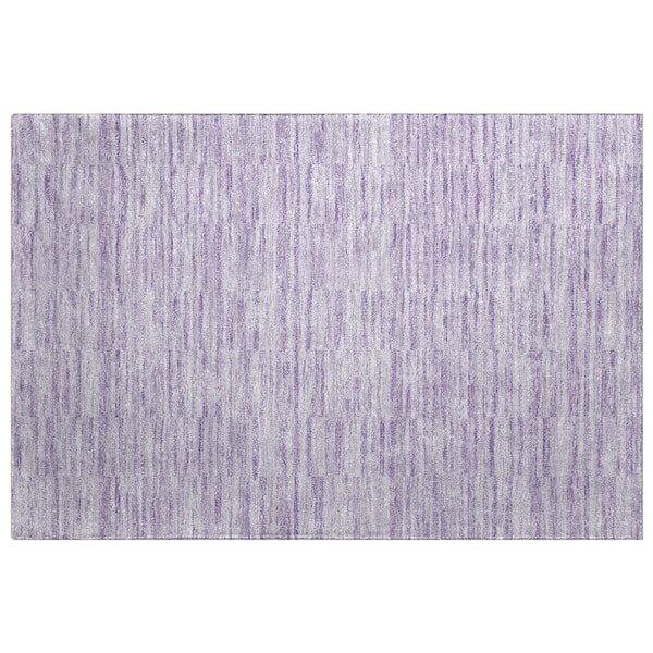 Dream Shag Premium Machine Washable Abstract ADS817 Plum 2 ft. x 3 ft. Accent Rug