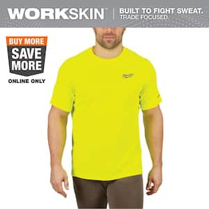 Gen II Men's Work Skin 2XL Hi-Vis Light Weight Performance Short-Sleeve T-Shirt