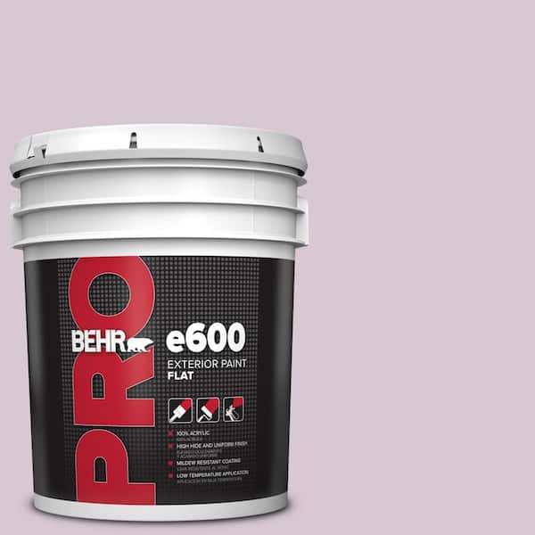 BEHR PRO 5 gal. #S110-2 Orchid Haze Exterior Flat Paint
