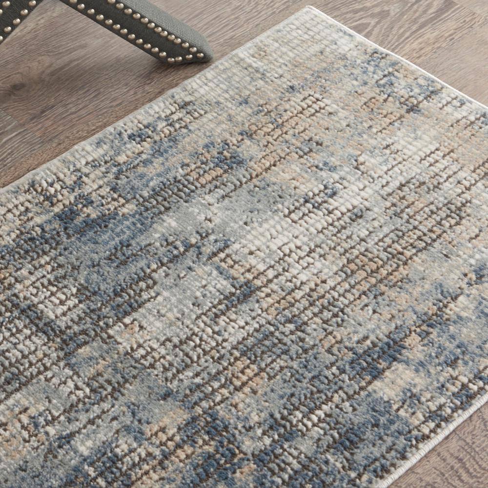 Concerto Abstract Blue & Beige Hand-Knotted Rug