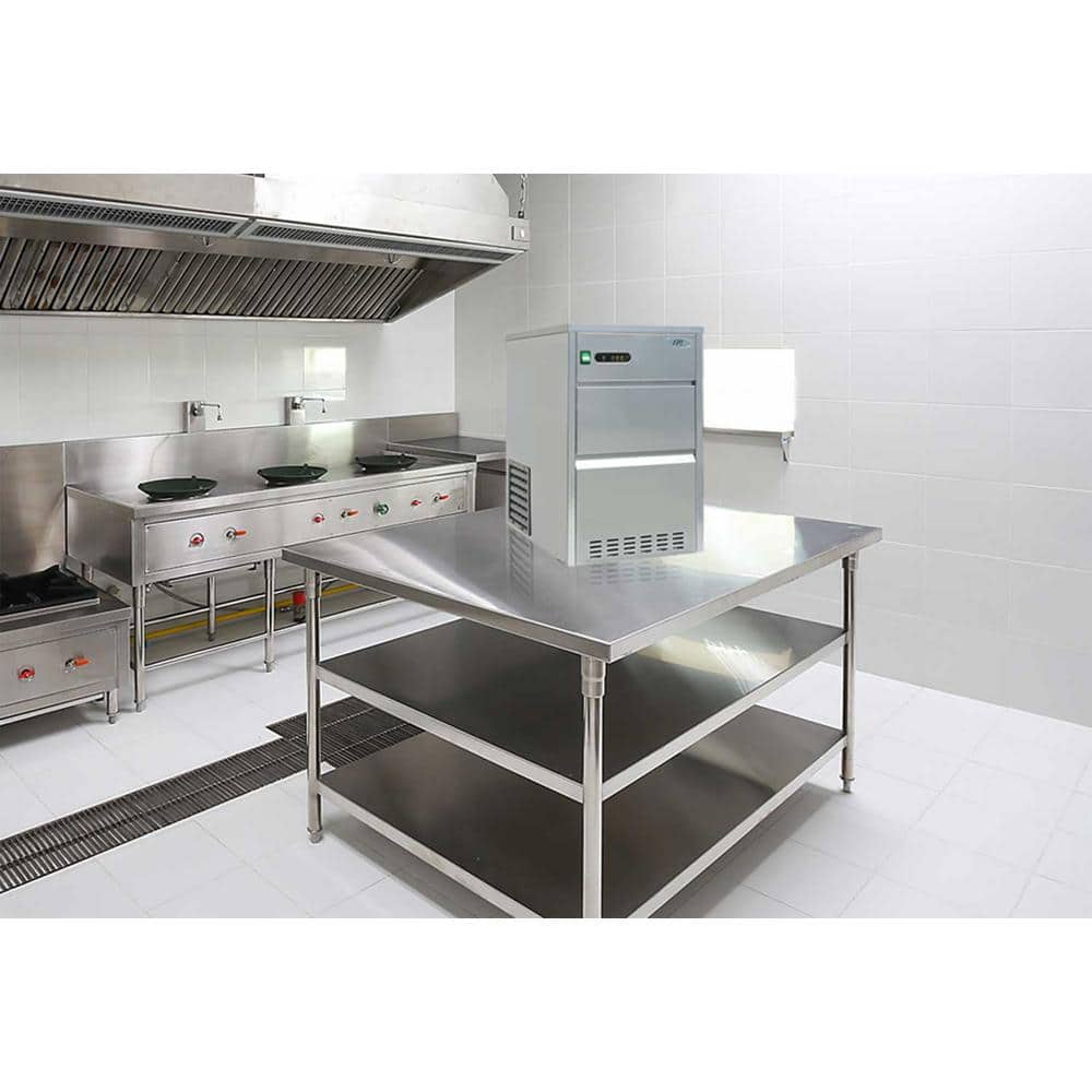 44 lb. Stainless Steel Freestanding Automatic Ice Maker